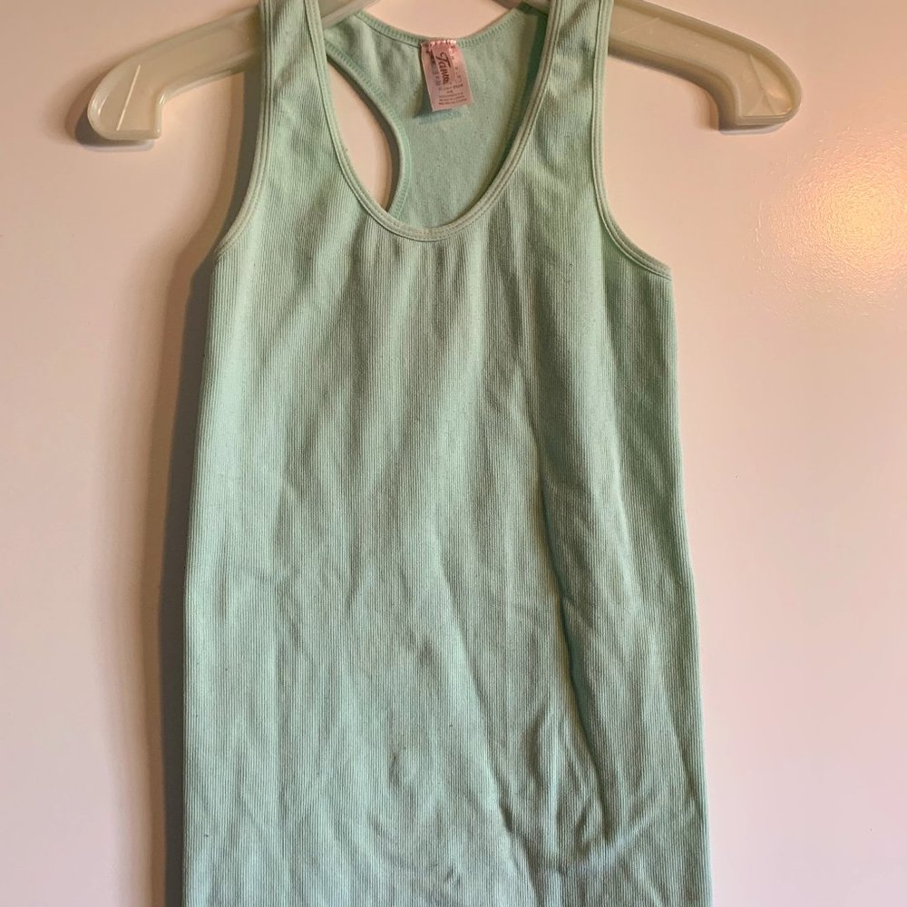 Mint green tank top